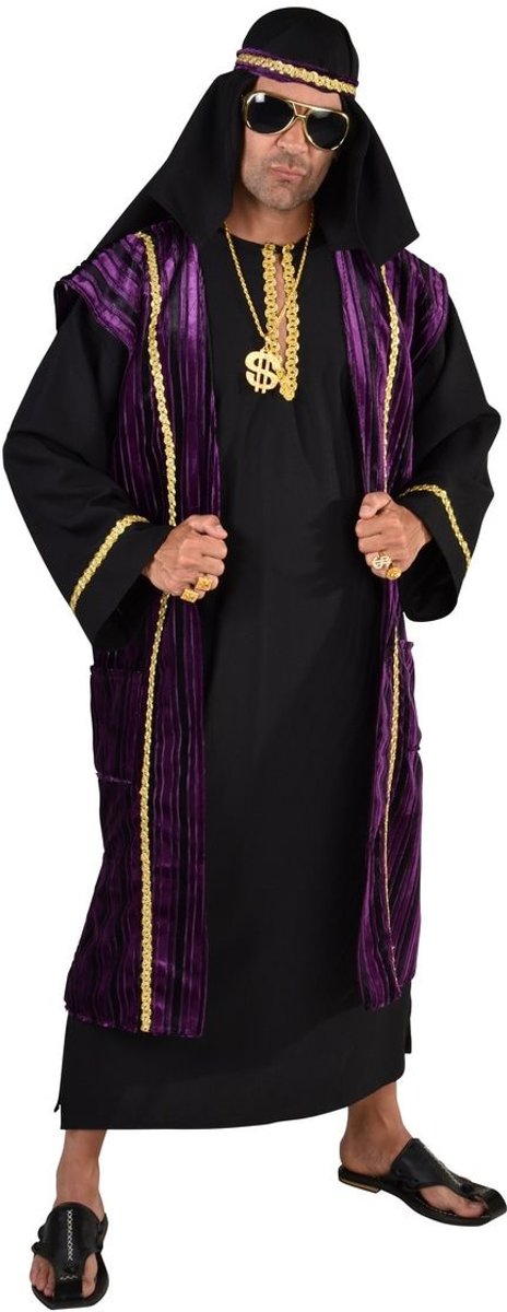 1001 Nacht & Arabisch & Midden-Oosten Kostuum | Arabische Ali Baba Sprookjes Sjeik | Man | Small | Carnaval kostuum | Verkleedkleding